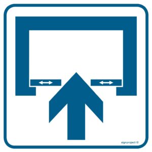 RA069 Uwaga! Drzwi otwierane automatycznie