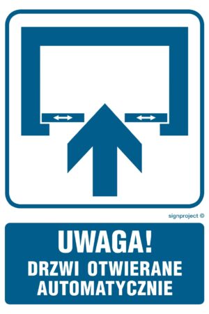 RB013 Uwaga! Drzwi otwierane automatycznie