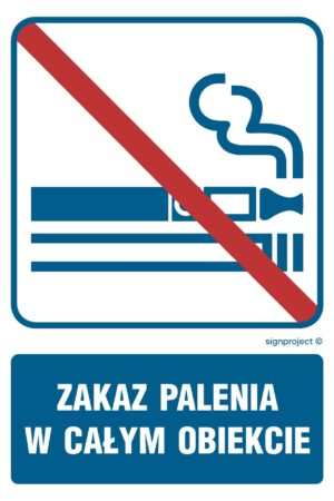 RB037 Zakaz palenia w całym obiekcie