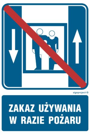 RB500 Zakaz używania dźwigu osobowego w czasie pożaru