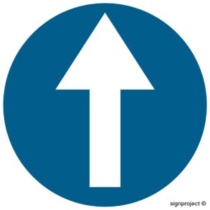 SA019 Nakaz jazdy prosto przez skrzyżowanie