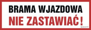 SA023 Brama wjazdowa