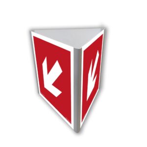 BA812 Kierunek do miejsca rozmieszczenia sprzętu pożarniczego lub urządzenia ostrzegającego (3D dościenny)