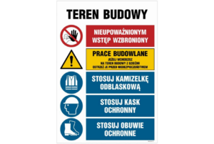 OI007 Teren budowy, Nieupoważnionym wstęp wzbroniony, Prace budowlane, Jeżeli wchodzisz na teren budowy z