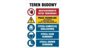 OI008 Teren budowy, Nieupoważnionym wstęp wzbroniony, Prace budowlane, Jeżeli wchodzisz na teren budowy z