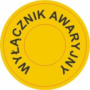 RI001 Wyłącznik awaryjny (wew. 30mm) - opakowanie 10 sztuk