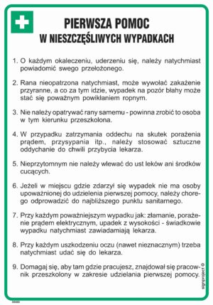 DD002 Pierwsza pomoc w nieszczęśliwych wypadkach