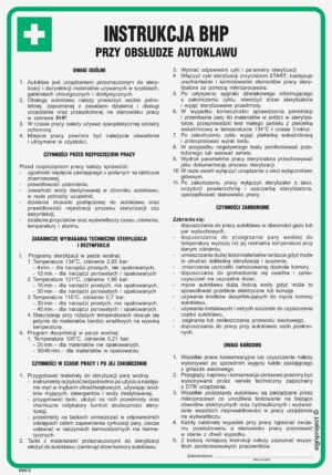 DD012 Instrukcja BHP przy obsłudze autoklawu