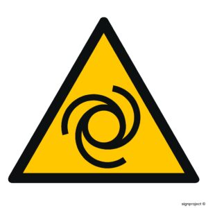 GE008 Uwaga próżnia - 12 naklejek