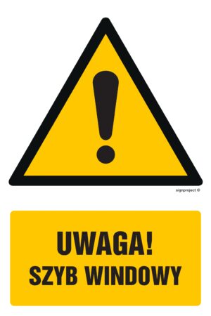 GF003 Uwaga - szyb dźwigu - 9 naklejek