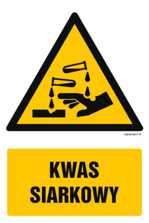 GF010 Kwas siarkowy - 9 naklejek