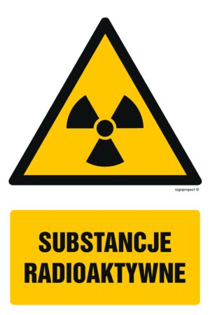 GF011 Substancje radioaktywne - 9 naklejek