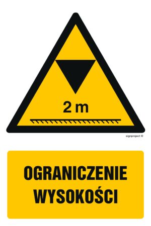 GF018 Ograniczenie wysokości - 9 naklejek
