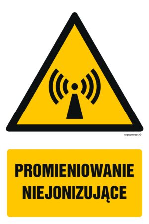 GF025 Promieniowanie niejonizujące - 9 naklejek