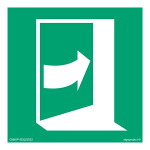 AE023 Pchać z prawej strony aby otworzyć