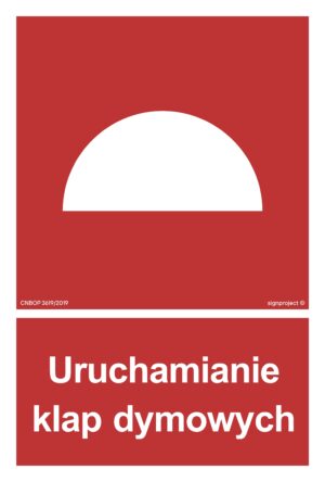 BB002 Uruchamianie klap dymowych - 9 naklejek