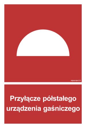 BB004 Przyłącze półstałego urządzenia gaśniczego - 9 naklejek
