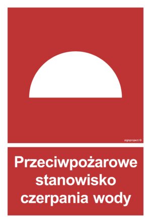 BB008 Przeciwpożarowe stanowisko czerpania wody - 9 naklejek