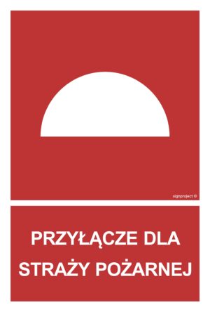 BB023 Przyłącze dla straży pożarnej - 9 naklejek