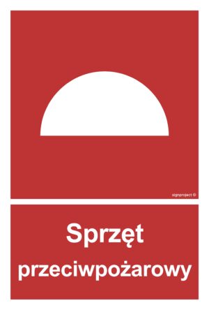 BC006 Sprzęt przeciwpożarowy - 9 naklejek