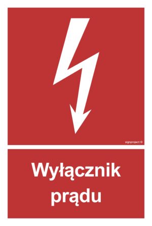 BC007 Wyłącznik prądu - 9 naklejek