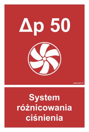 BC058 System różnicowania ciśnienia - 9 naklejek