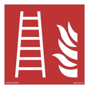 BF003 Drabina pożarowa - 12 naklejek