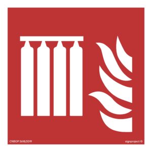 BF008 Bateria stałego urządzenia gaśniczego - 12 naklejek