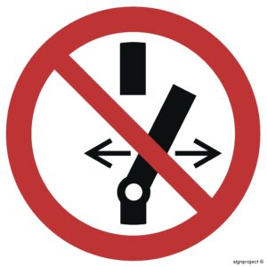 GA031 Nie przełączaj - 12 naklejek