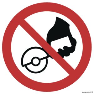 GA034 Zakaz używania szlifierki ręcznej - 12 naklejek