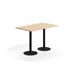 Stół barowy VERTICUS, 1400x800x900 mm, dąb/czarny
