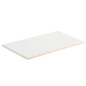 Półka dodatkowa THEO, 1000x580/600 mm, rant brzoza, biały
