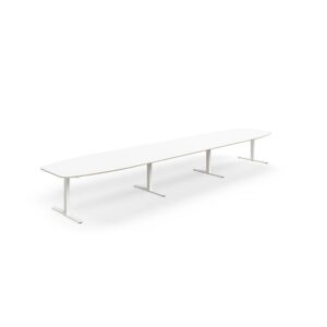 Stół konferencyjny NOVUS, 5600x1200 mm, biały