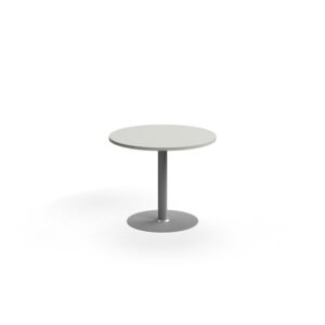 Stół VERTICUS, Ø900x720 mm, jasnoszary/srebrny