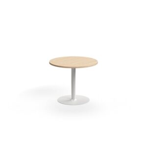 Stół VERTICUS, Ø900x720 mm, dąb/biały
