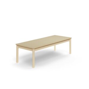 Stół DECIBEL, 1800x700x530 mm, HPL redukujący hałas, brzoza