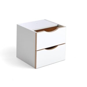 Organizer z szufladami RICO, 2 szuflady, biały