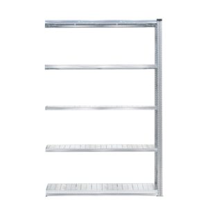 Regał TRANSFORM, moduł dodatkowy, 5 półek, 2500x1200x600 mm