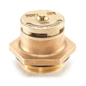 Zawór do beczki, automatyczny, pionowy, mosiądz