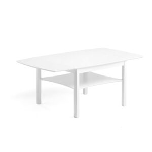 Składany stolik kawowy MARATHON, 1350x800 mm, biały