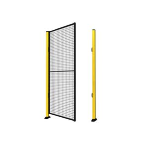 Pojedyncze drzwi X-GUARD ze słupkami i siatką, bez ramy, 1400x1500 mm