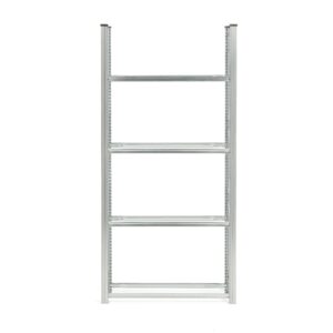 Regał na opony, 4 półki, moduł podstawowy, 2500x1200x400 mm