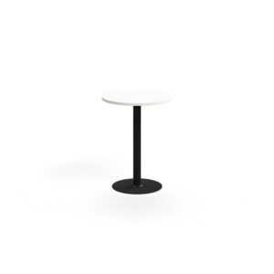 Stół barowy VERTICUS, Ø700x900 mm, biały/czarny