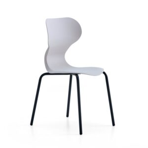 Krzesło BRIAN, 4 nogi, antracyt, jasnoszary