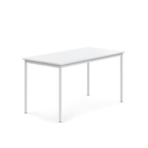 Stół SONITUS, 1400x700x720 mm, laminat HPL biały, biały