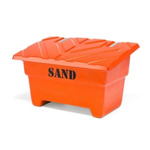 Pojemnik na sól/piach, 870x1420x920 mm, 550 L, pomarańczowy