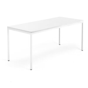 Biurko QBUS, rama 4 nogi, 1800x800 mm, biały, biały