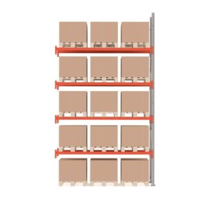 Regał paletowy ULTIMATE, moduł dodatkowy, 5000x2750x1100 mm, 15 palet, 500 kg/paleta