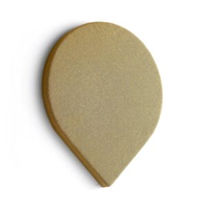 Panel akustyczny POLY, kropla, 965x800x56 mm, ścienny, żółty