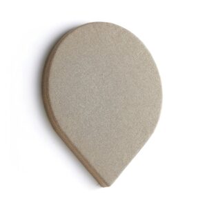 Panel akustyczny POLY, kropla, 965x800x56 mm, ścienny, beżowy